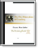 The Five Dimensions of Coaching Course Description