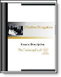 Effective Delegation Course Description